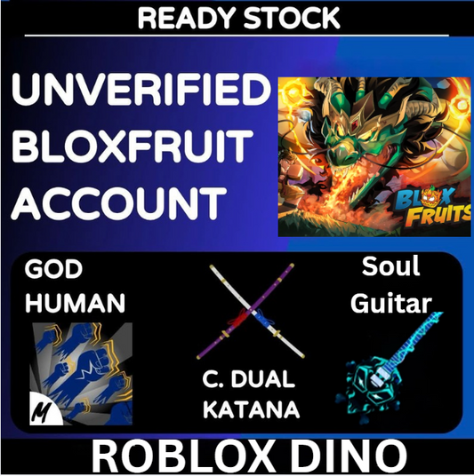 Blox Fruit Account | Unverify account | Max Level | Pc Game